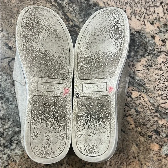 Bobs from Sketchers Women's Beige Slip-On Loafers - Picture 3 of 5